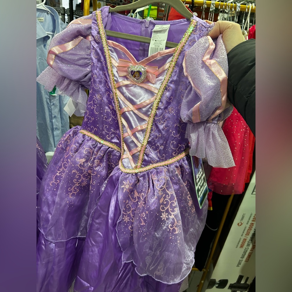 Disney sleeping beauty tangled Purple Princess Costume for Kids